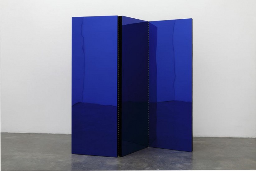 Tom Burr, Black Folding Screen, (or, Blue Movie, 1969, aka Fuck)
2010, Mixed Media