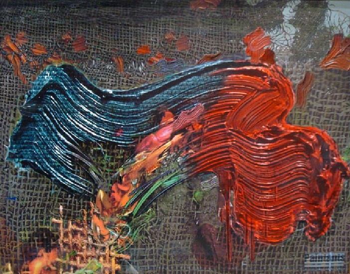 Fabian Marcaccio, Unknown, de la serie Paintants
Unknown, Mixed Media