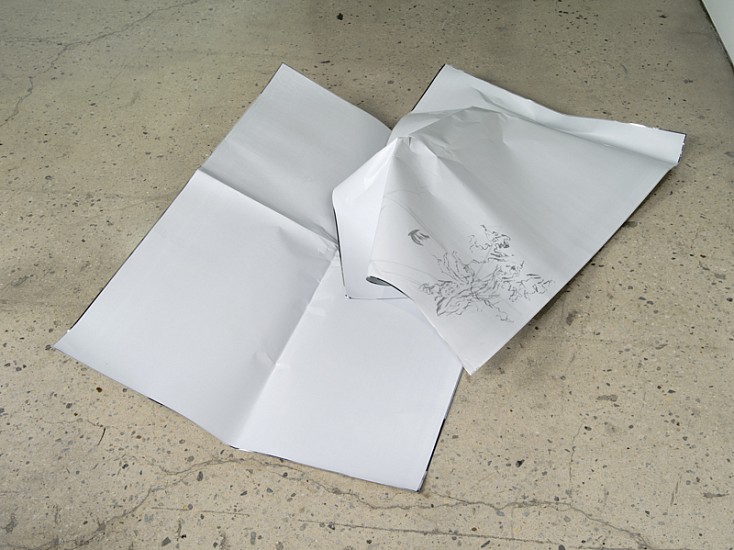 Nick Mauss, Folded Frames
2012, Silkscreen on aluminum