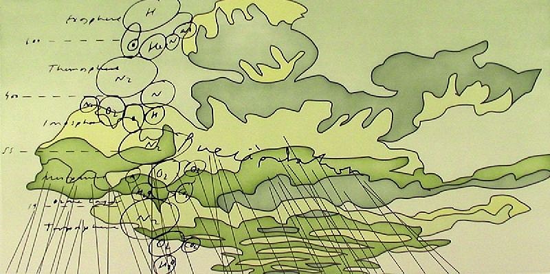 Matthew Ritchie, Sea State Five
2003, etchings with aquatint