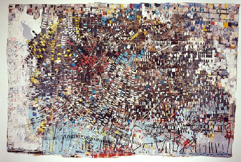 Mark Bradford, Black Venus
2005, Mixed media on canvas