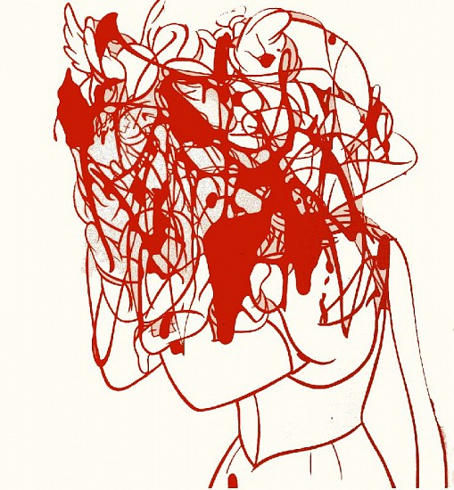 Arturo Herrera, When Alone Again
2001, Latex  on Wall