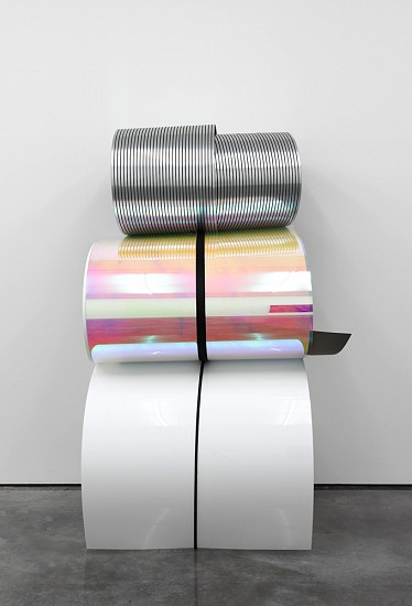 Julia Dault, Untitled 23, 8:30 AM -12 PM, July 15, 2012
2012, Plexiglass, formica, tambour, everlast boxing wraps, string