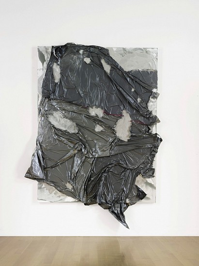 David Hammons, Untitled
2009, Silver paint and mixed media on canvas