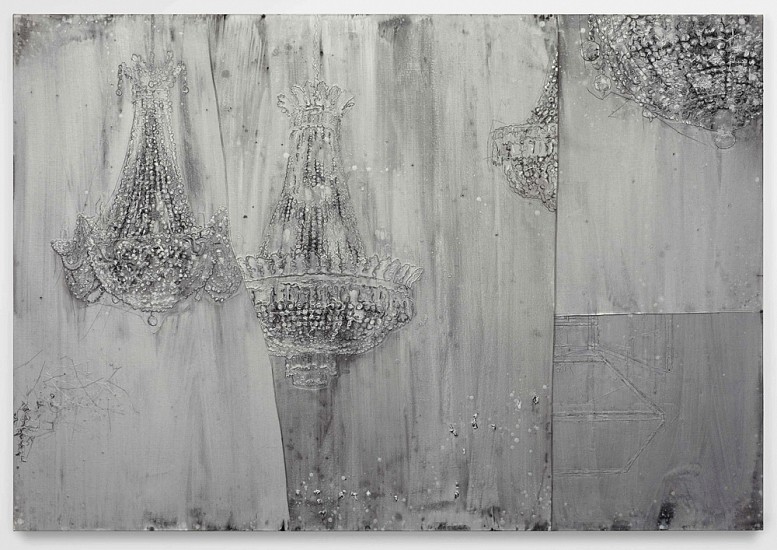 Michael Raedecker, Blink
2012, Acrylic and thread on canvas