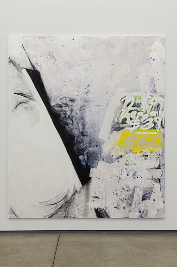 Suzanne McClelland, Action Figure: Edward Snowden head only $60
2014, Dry pigment and polymer on linen