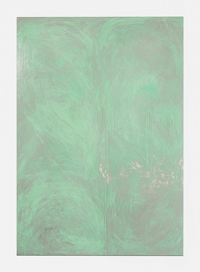 Pamela Rosenkranz, Anemine (Chlorocrunorin 5)
2016, Acrylic paint and anemine on aluminum composite