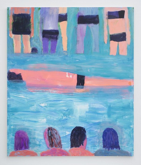 Katherine Bradford, Black Trunk Swimmer
2018, Acrylic on canvas