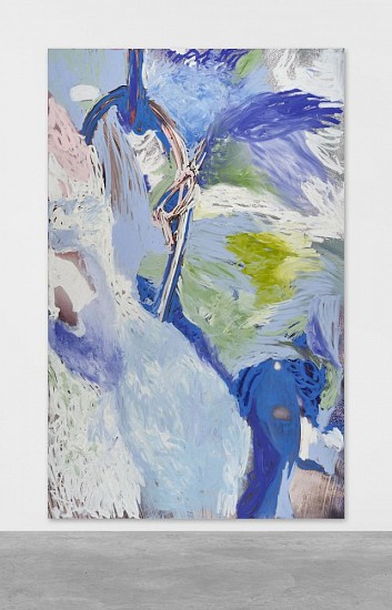Donna Huanca, CYANOBACTERIA
2018, Oil and acrylic on digital print on canvas